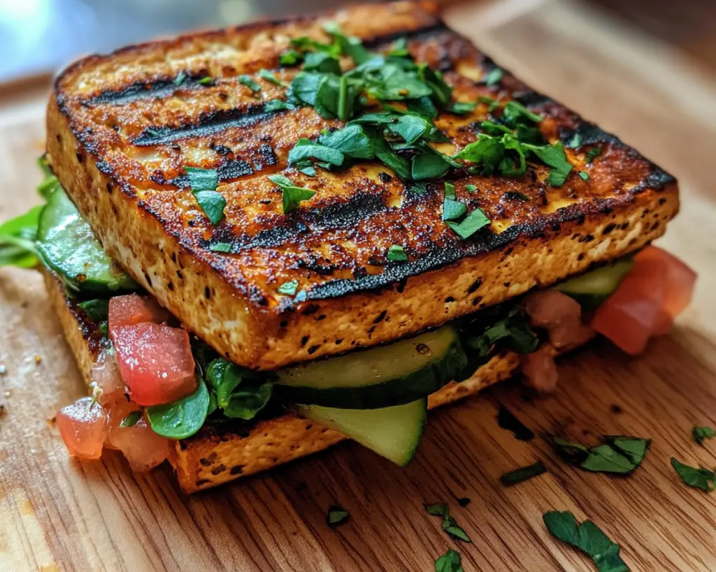 Grilled Tofu Sandwich (High-Protein Vegan Lunch)