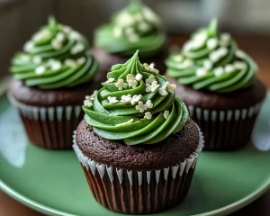 St Patrick’s Day Guinness Chocolate Cupcakes