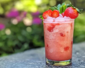 Summer Drinks Nonalcoholic: Coconut Strawberry Refresher