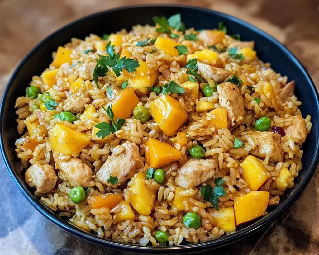 Quick and Flavorful Mango Chicken Fried Rice