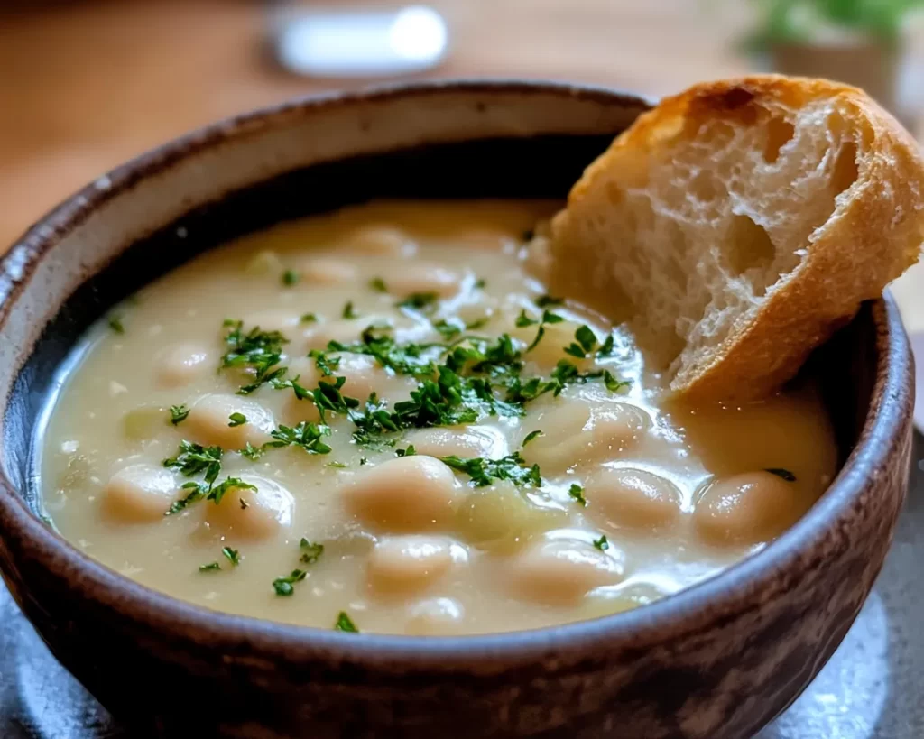 Spring Dinner Party Creamy White Bean Soup