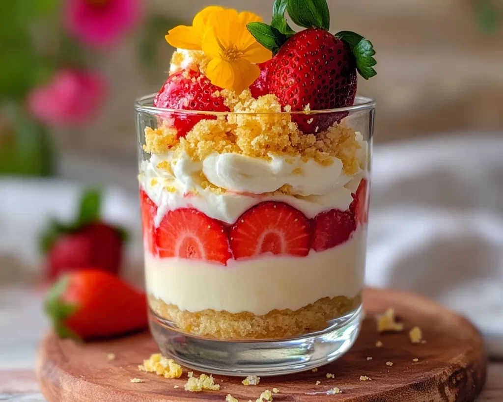 Spring Desserts: Strawberry Lemon Cheesecake Parfaits