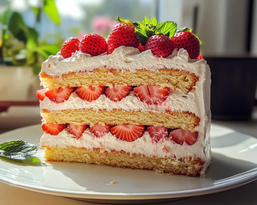 Mother’s Day Strawberry Layer Cake