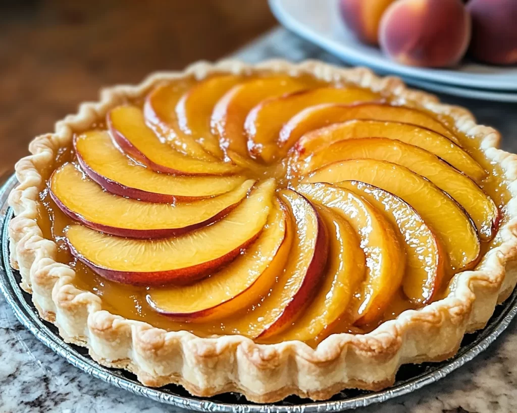 Elegant Peach Puff Pastry Tart Recipe