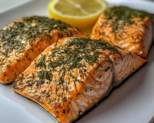 Spring Dinner Party Lemon Dill Salmon