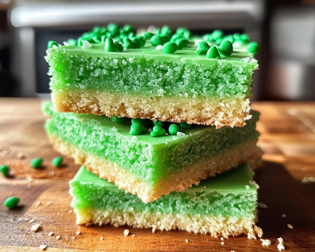 St Patrick’s Day Green Sugar Cookie Bars