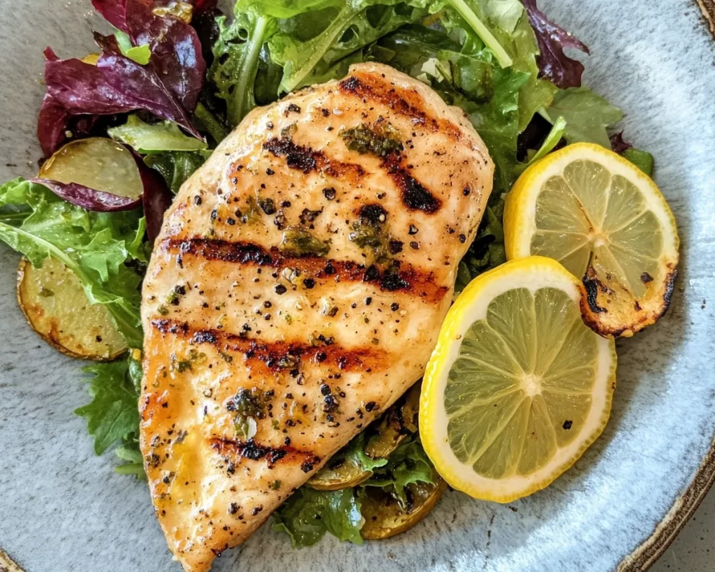 Summer Dinner Recipes: Grilled Lemon Chicken + Salad