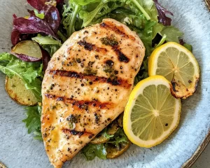 Summer Dinner Recipes: Grilled Lemon Chicken + Salad