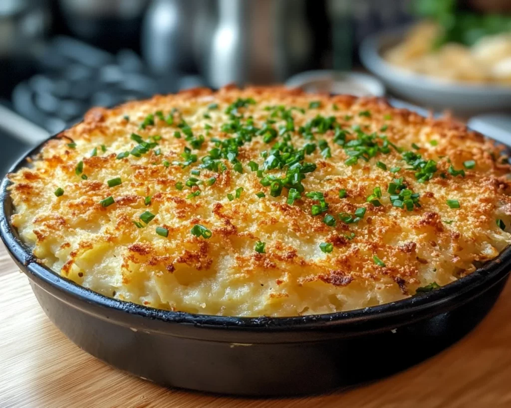 Funeral Potatoes with Hashbrowns (Cheesy + Crispy)