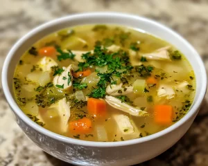 Spring Soup: Chicken Veggie Soup (Quick)