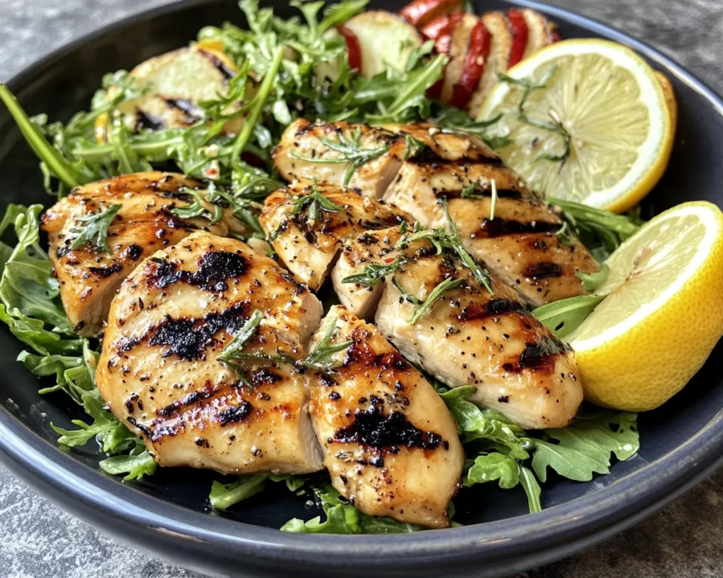 Summer Dinner: Grilled Chicken + Lemon Salad