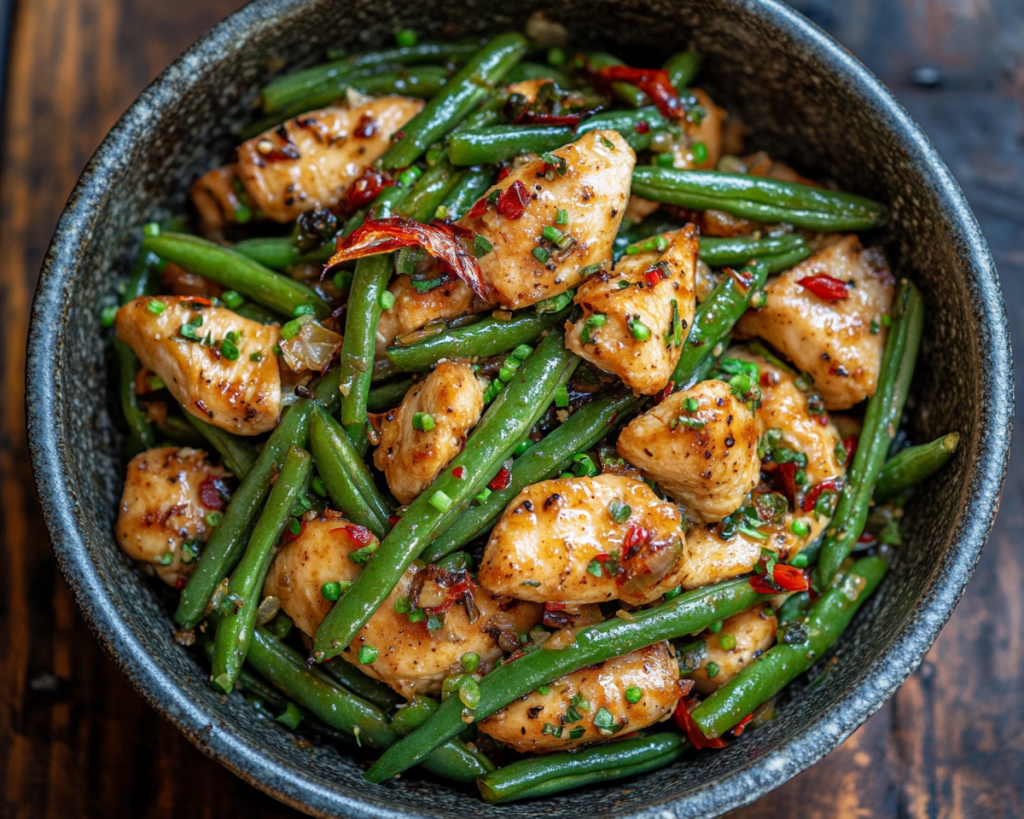 Garlic Chicken with Green Beans