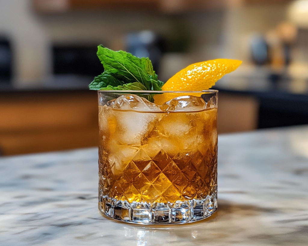 Classic Whiskey Smash Cocktail – Easy Bourbon Drink