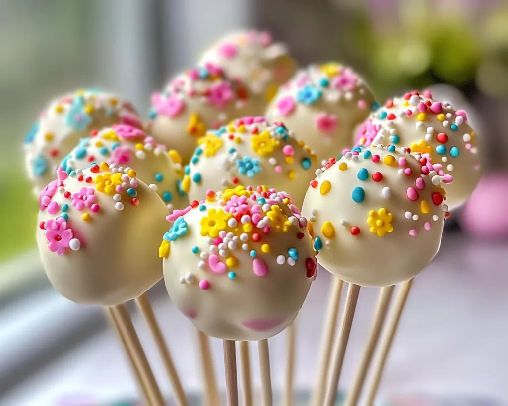 Easter Vanilla Cake Pops
