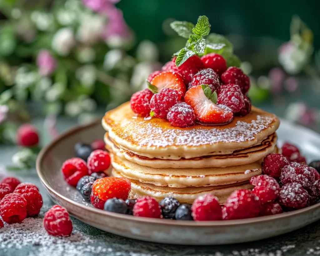 Mother’s Day Brunch Pancakes with Berries