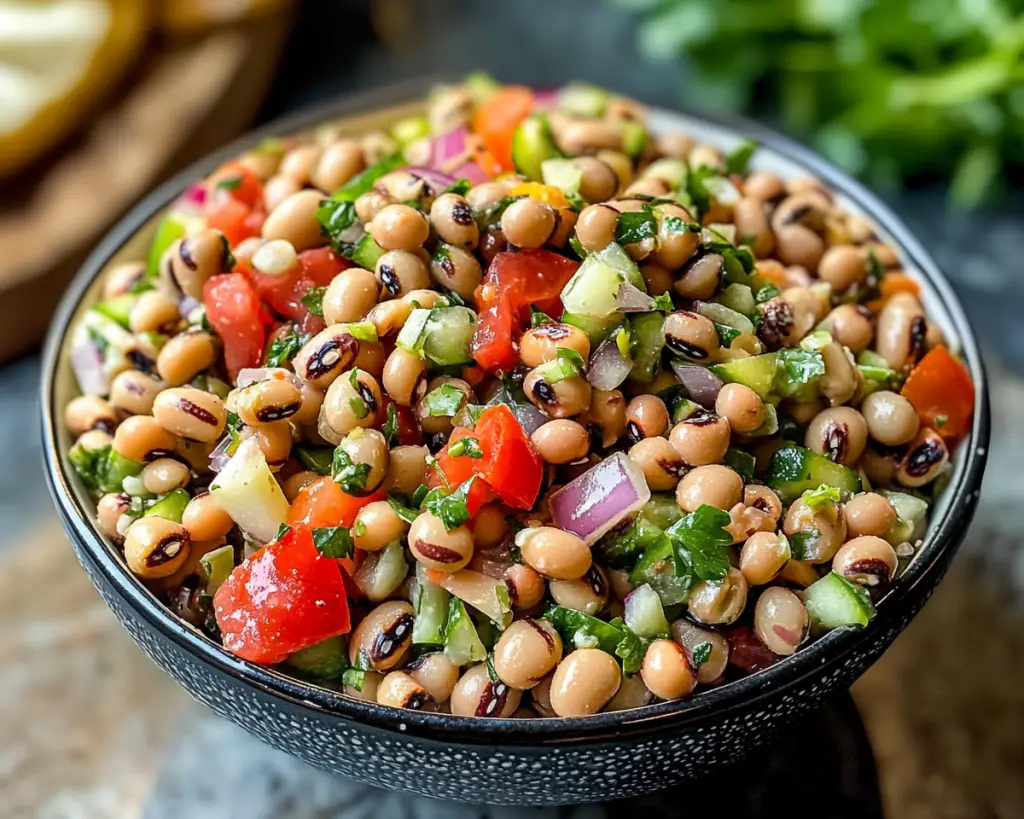 Quick & Healthy Black Eyed Pea Salad Recipe