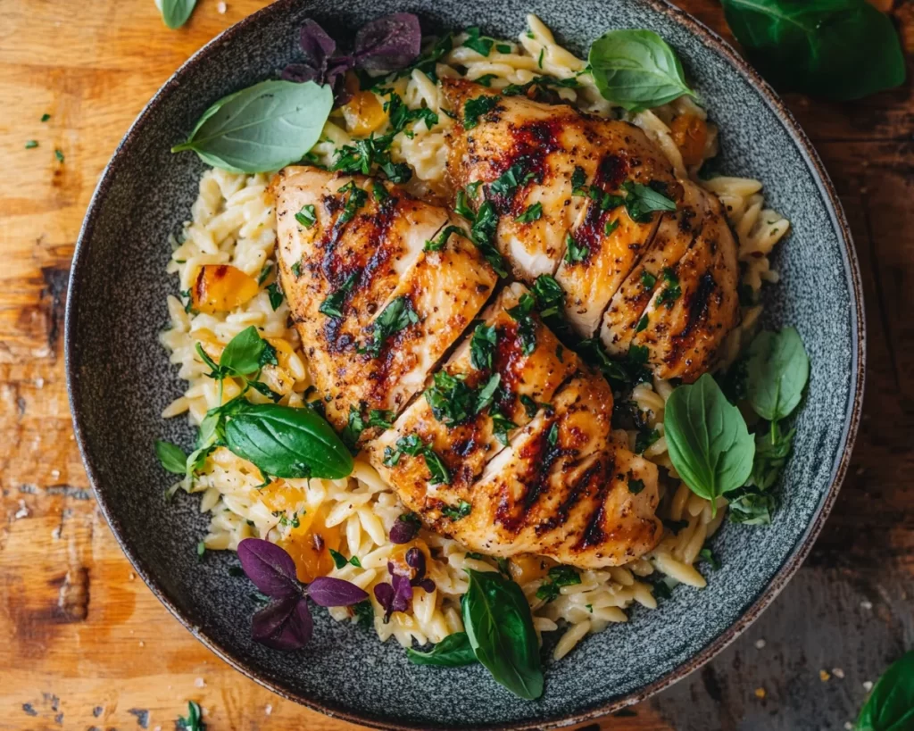 Spring Dinner Party Chicken and Orzo