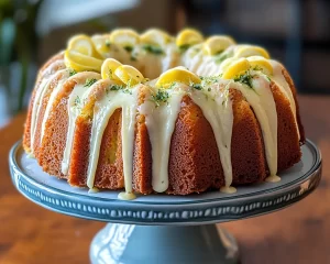 Moist Lemon Zucchini Bundt Cake Recipe