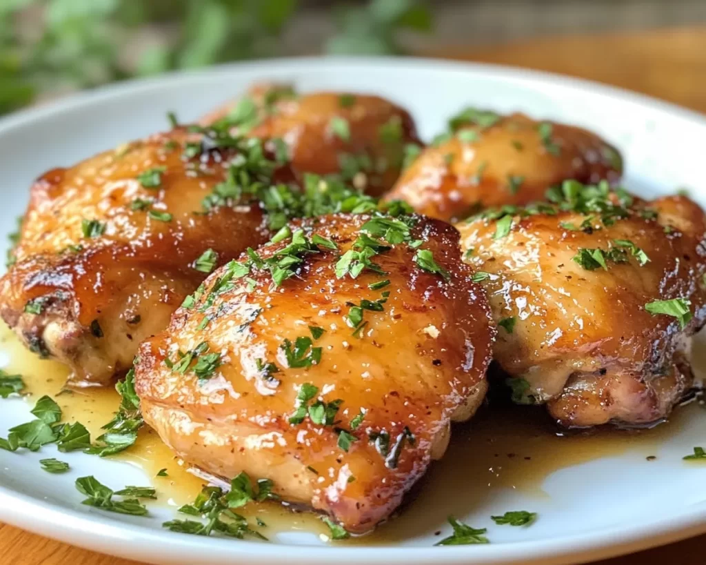 Easter Honey Glazed Chicken Thighs