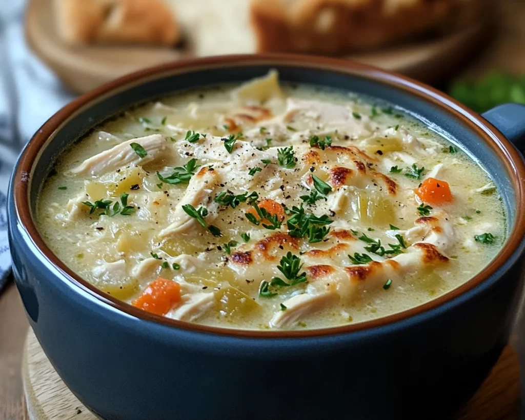 Cozy White Chicken Lasagna Soup Recipe