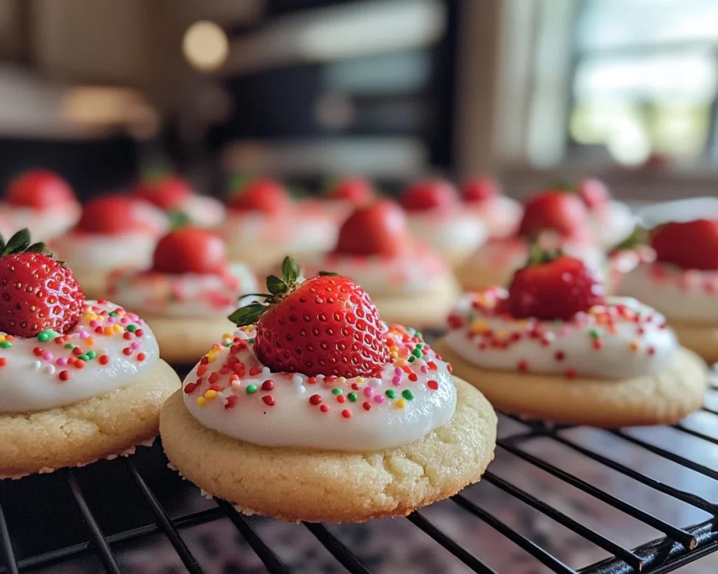 Spring Baking: Strawberry Sugar Cookies (Soft)