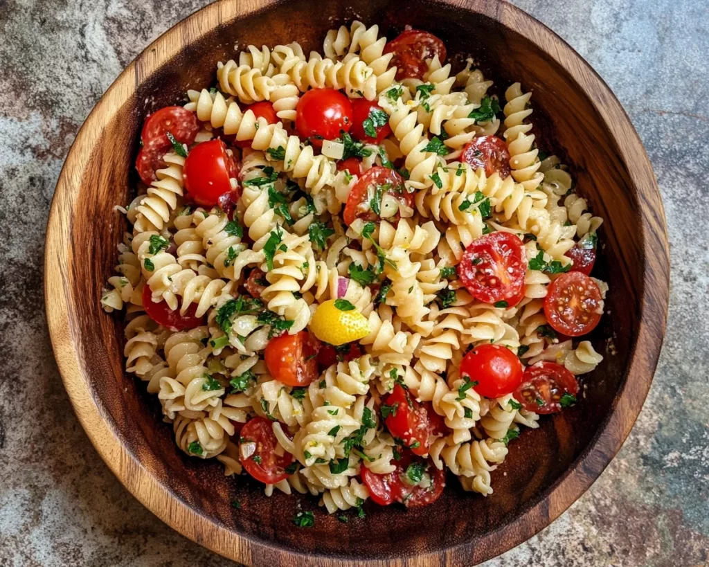 Summer Side Dishes: Lemon Vinegarette Pasta Salad