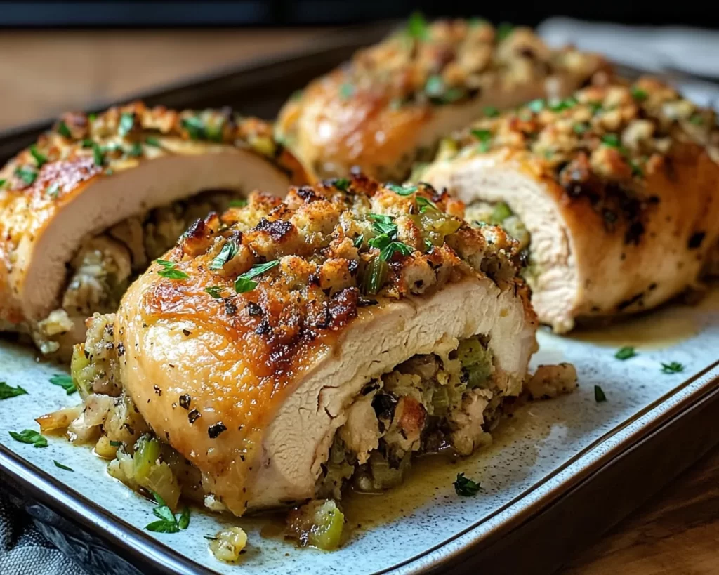 Savory Stuffing Stuffed Chicken Breast Recipe