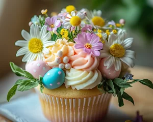 Easter Vanilla Cupcake Bouquet