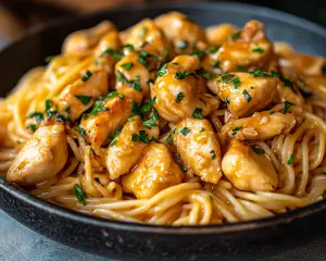Garlic Butter Chicken with Pasta
