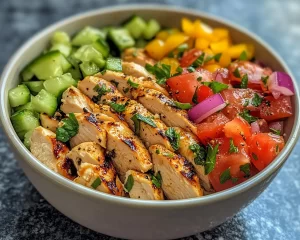 Summer Meals: Chicken Salad Bowl (Healthy)