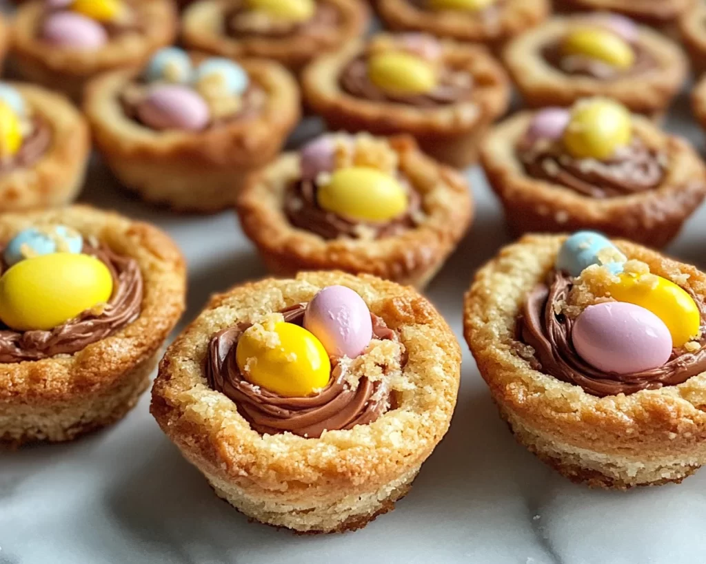 Cadbury Egg Cookies: Mini Egg Cookie Cups