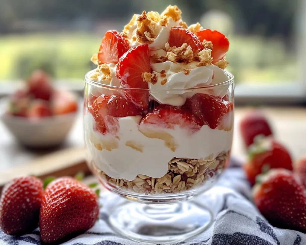 Strawberry Recipes Easy: 5-Minute Strawberry Yogurt Parfait
