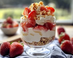 Strawberry Recipes Easy: 5-Minute Strawberry Yogurt Parfait