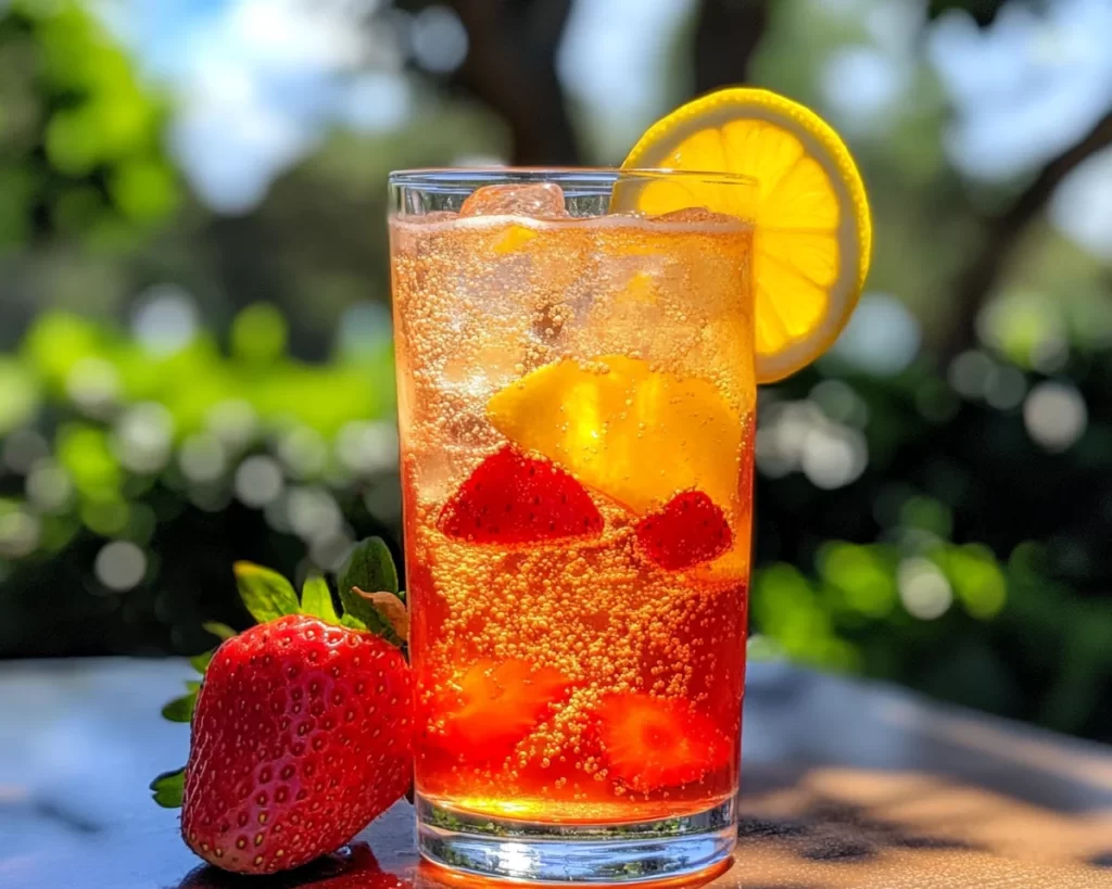 Soda Drinks Recipes: Strawberry Lemon Soda (Refreshing)