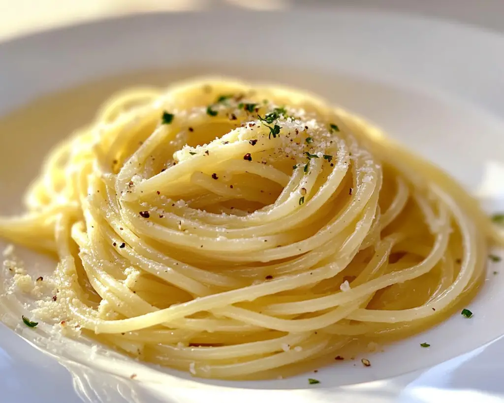 Simple Spaghetti with Garlic and Olive Oil