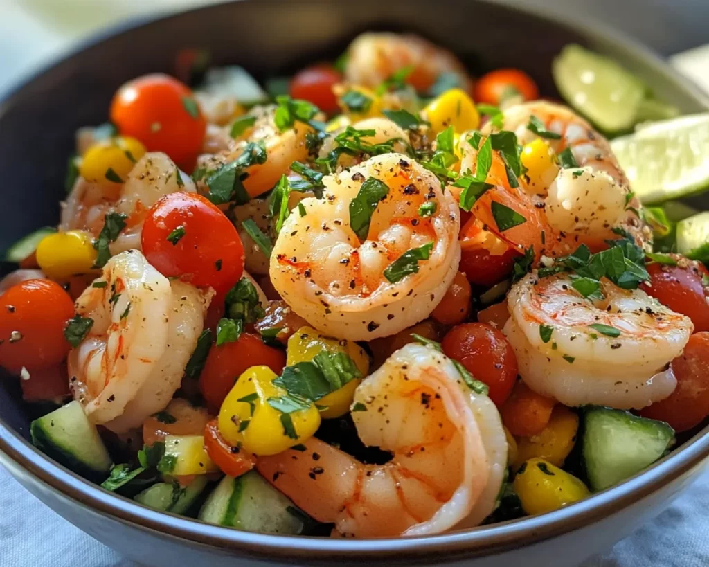 Summer Meals: Shrimp Salad Bowl (Quick)