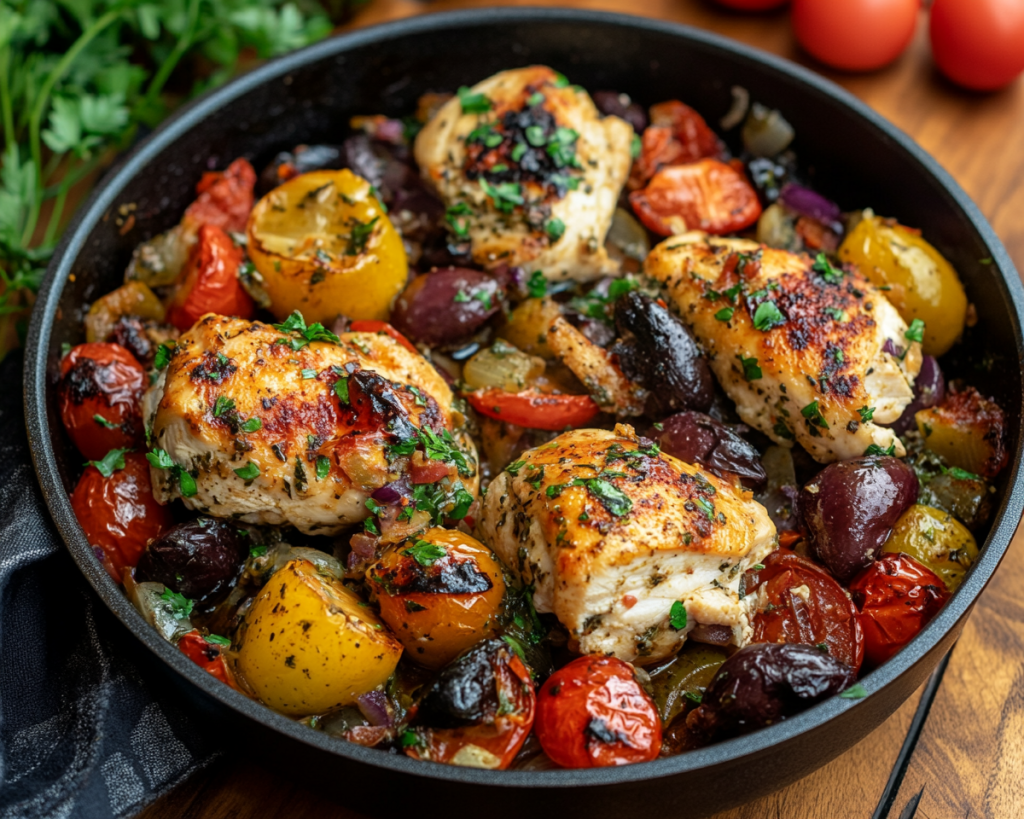 Mediterranean Chicken Skillet Dinner