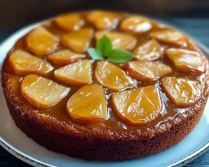 Delicious Caramel Apple Upside Down Cake Recipe