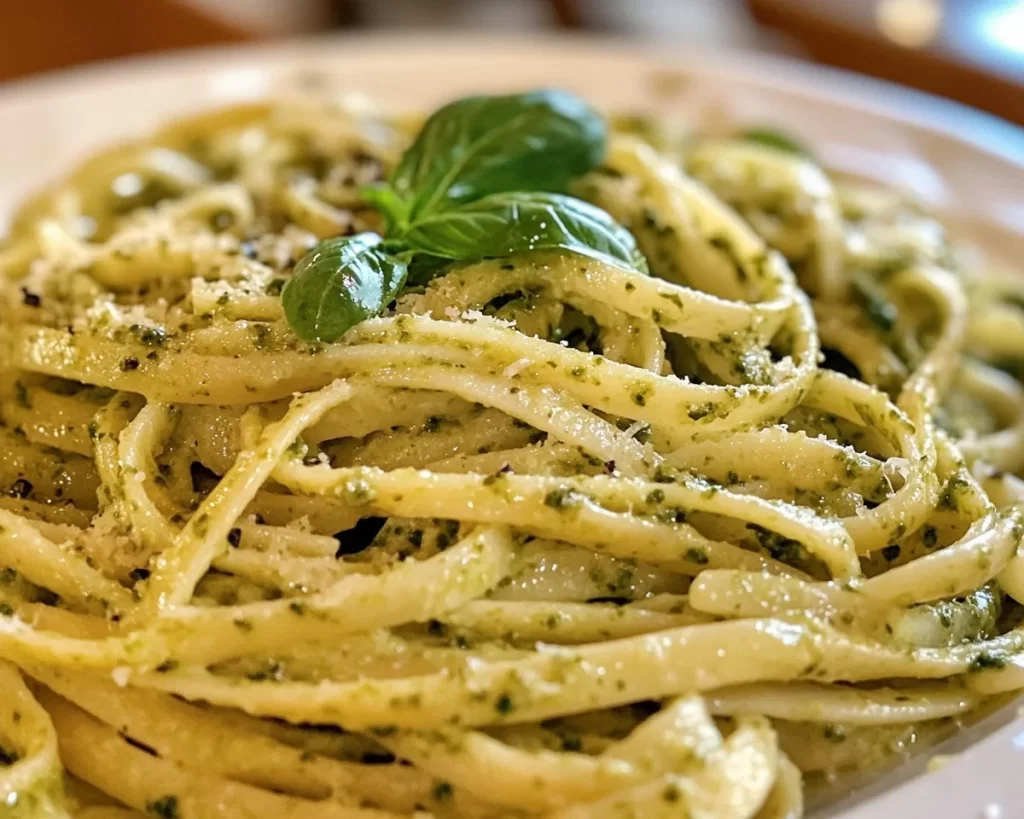 Spring Dinner Party Creamy Pesto Pasta