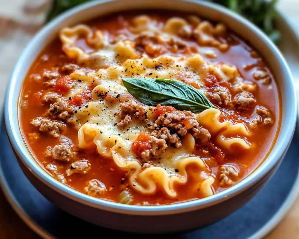 Irresistible High Protein Lasagna Soup