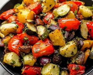 Irresistible Mediterranean Roasted Vegetables Salad