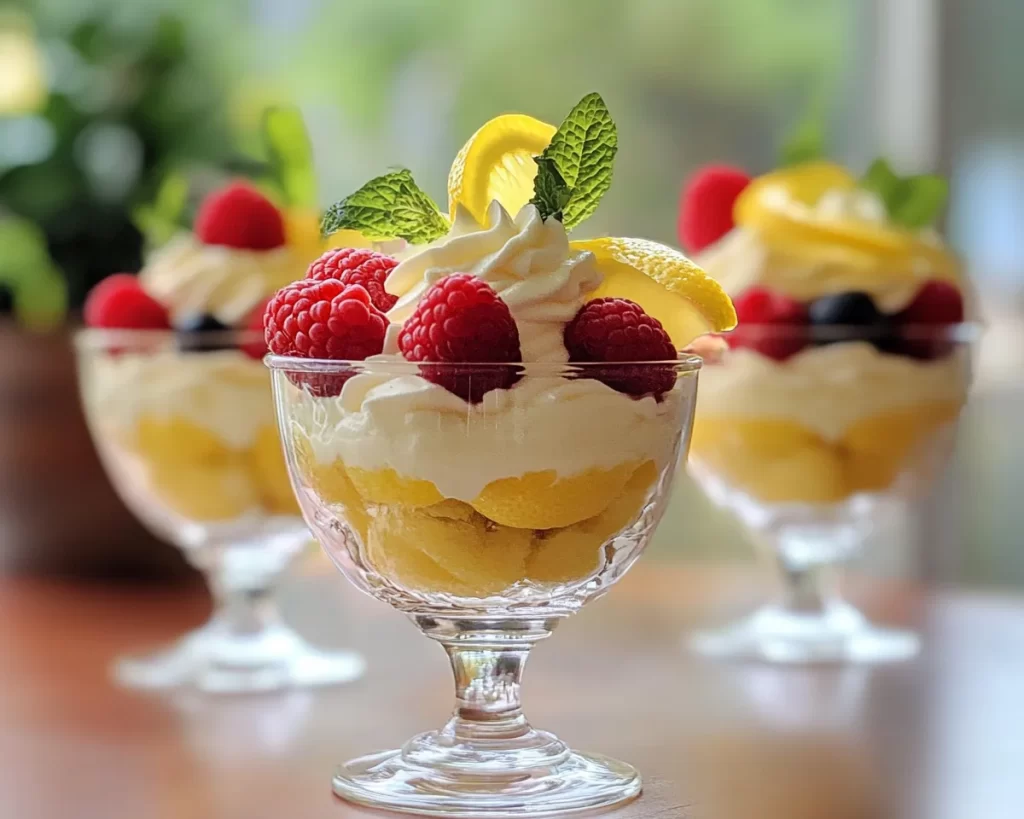 Spring Desserts: Lemon Berry Dessert Cups