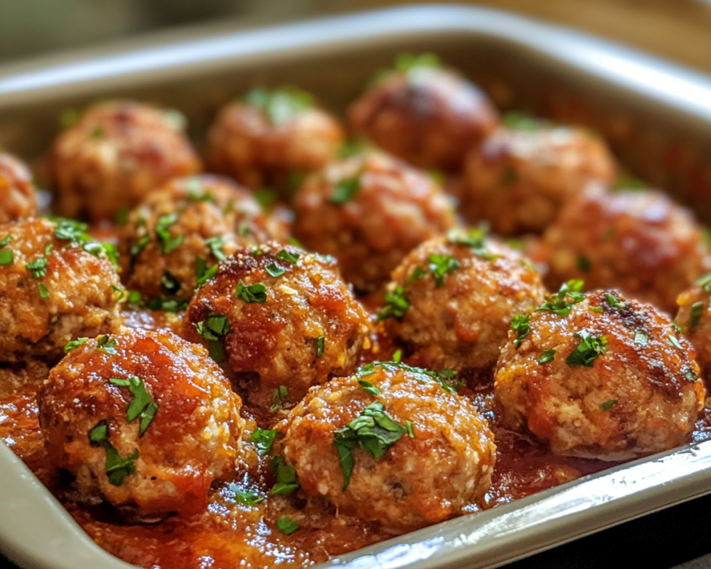 Healthy Oven-Baked Meatballs