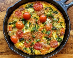Frittata Recipe with Leftover Veggies (No Waste)