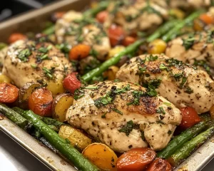 Spring Recipes Dinner: One Pan Chicken Primavera