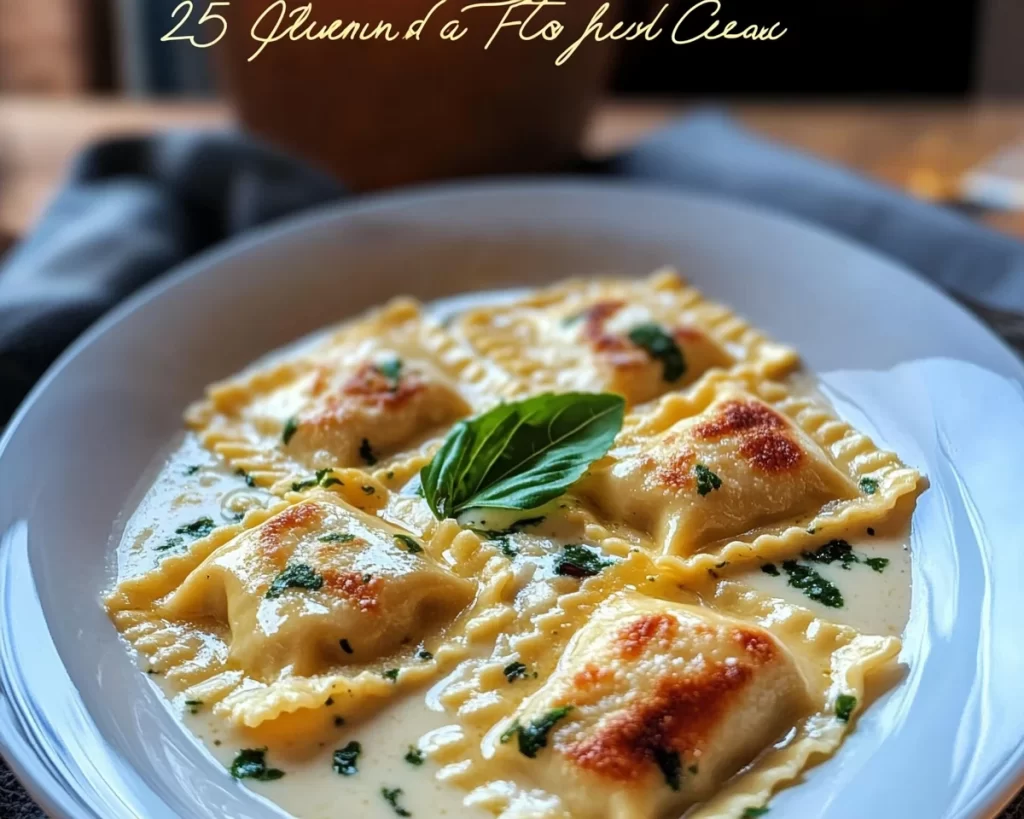 25-Minute Dreamy Creamy Tuscan Ravioli
