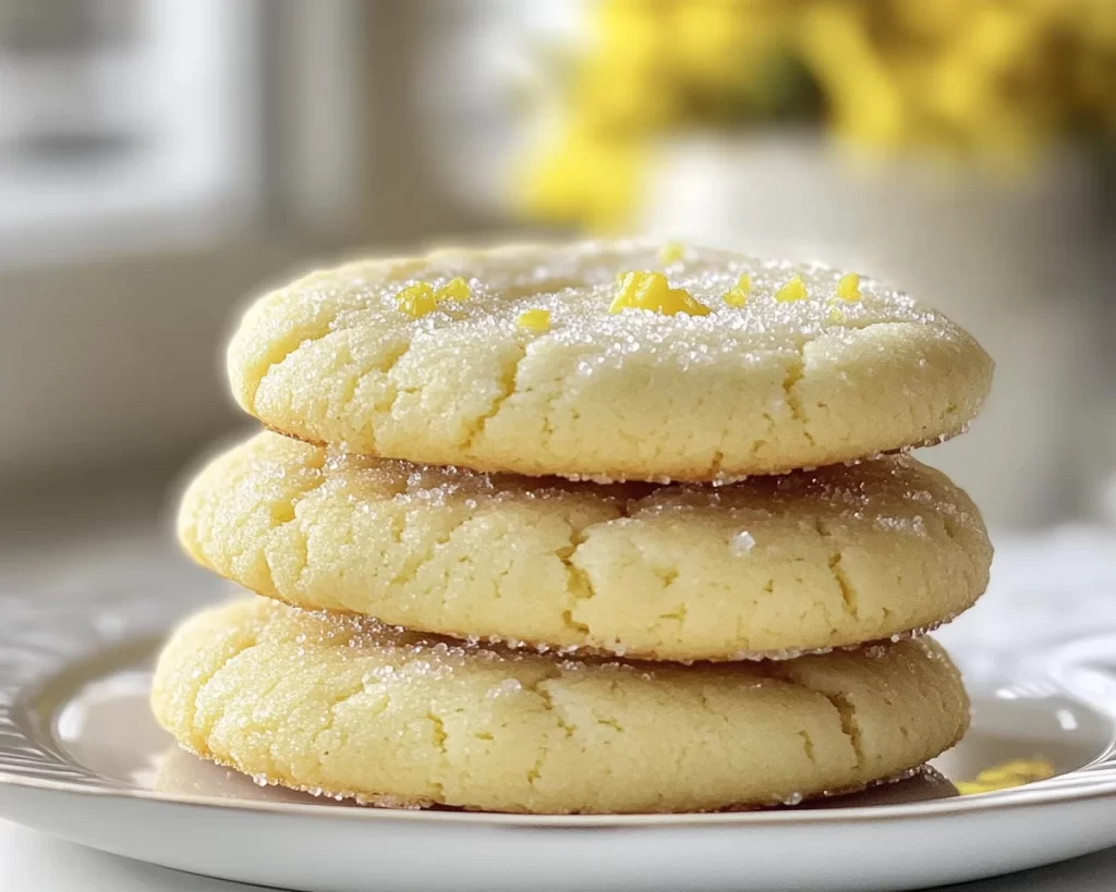 Spring Cookies: Lemon Sugar Cookies (Soft + Pretty)