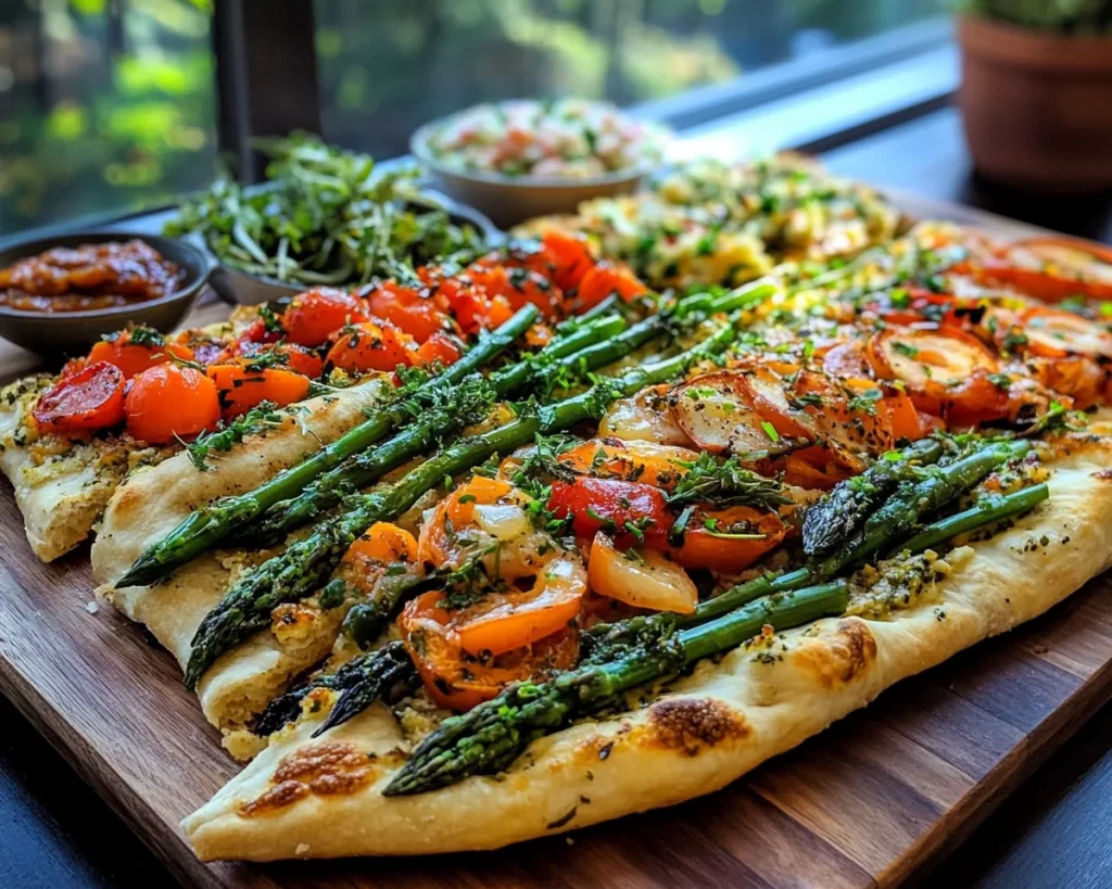 Spring Dinner Party Spring Veggie Flatbread