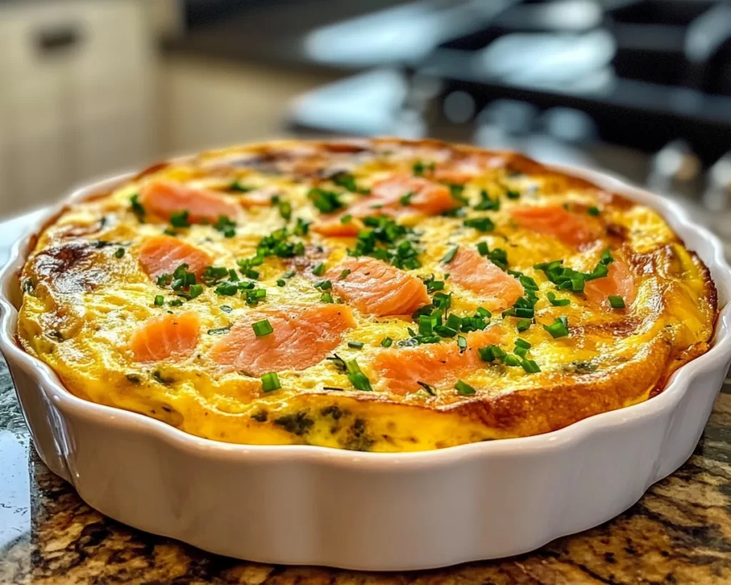 Frittata Recipe with Smoked Salmon (Fancy + Easy)