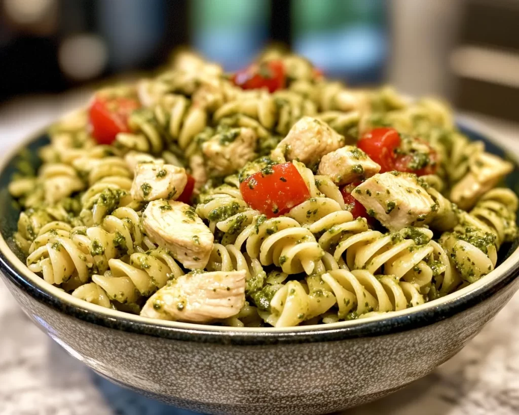Spring Dinners: Chicken Pesto Pasta Salad (Fresh Dinner)
